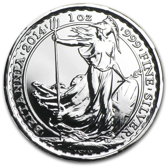 2014 1 oz Silver Britannia BU (w/Year of the Horse Privy Mark) 2014 1 oz Silver Britannia BU (w/Year of the Horse Privy Mark)